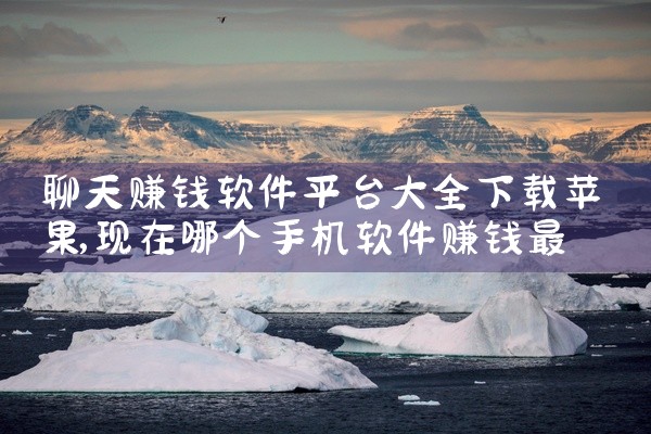 聊天赚钱软件平台大全下载苹果